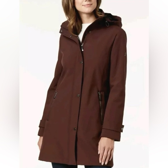 Calvin Klein Women’s Hooded Anorak‎ Soft Shell Fleece Lined Water Resistant XL - Picture 1 of 15
